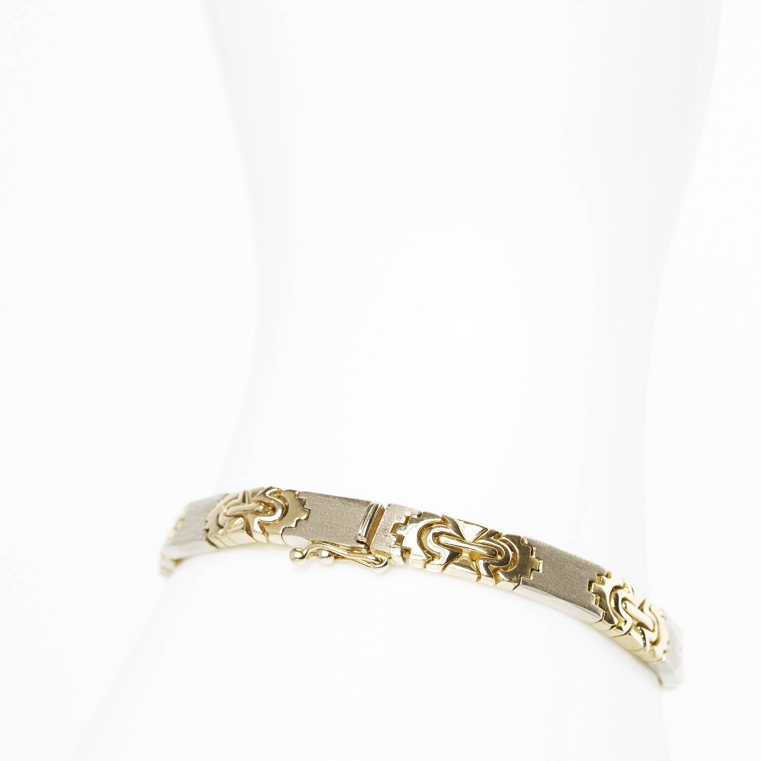 Armband in 585 Gelbgold und Weißgold (1257)