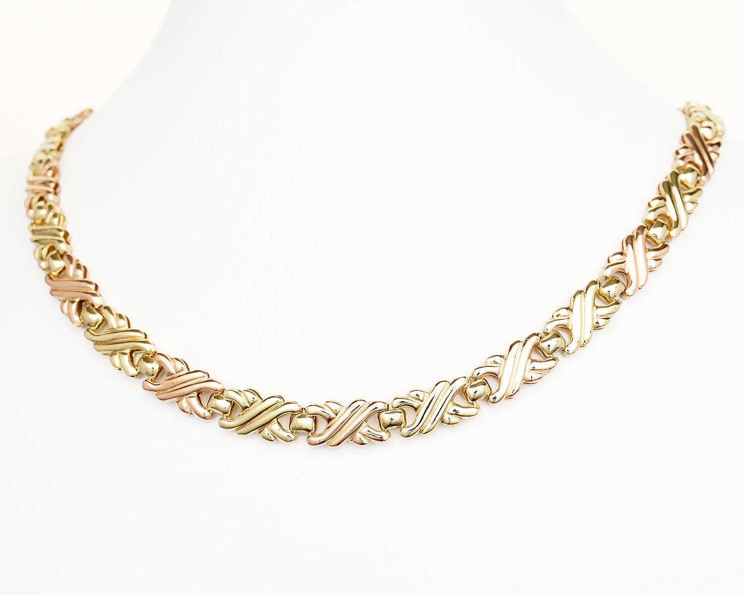 Collier in 333 Gelbgold, Rotgold und Weißgold (2099)