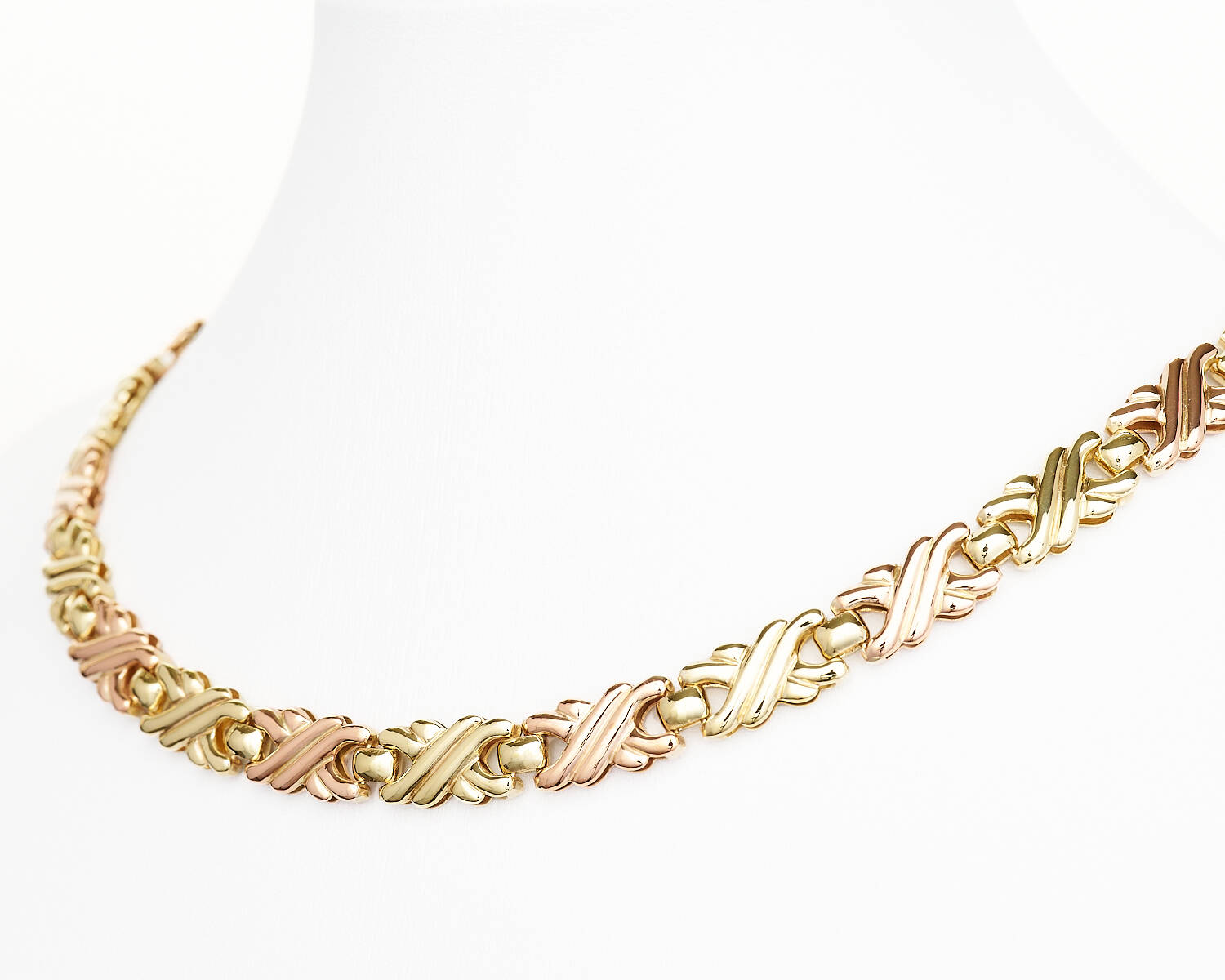 Collier in 333 Gelbgold, Rotgold und Weißgold (2099)