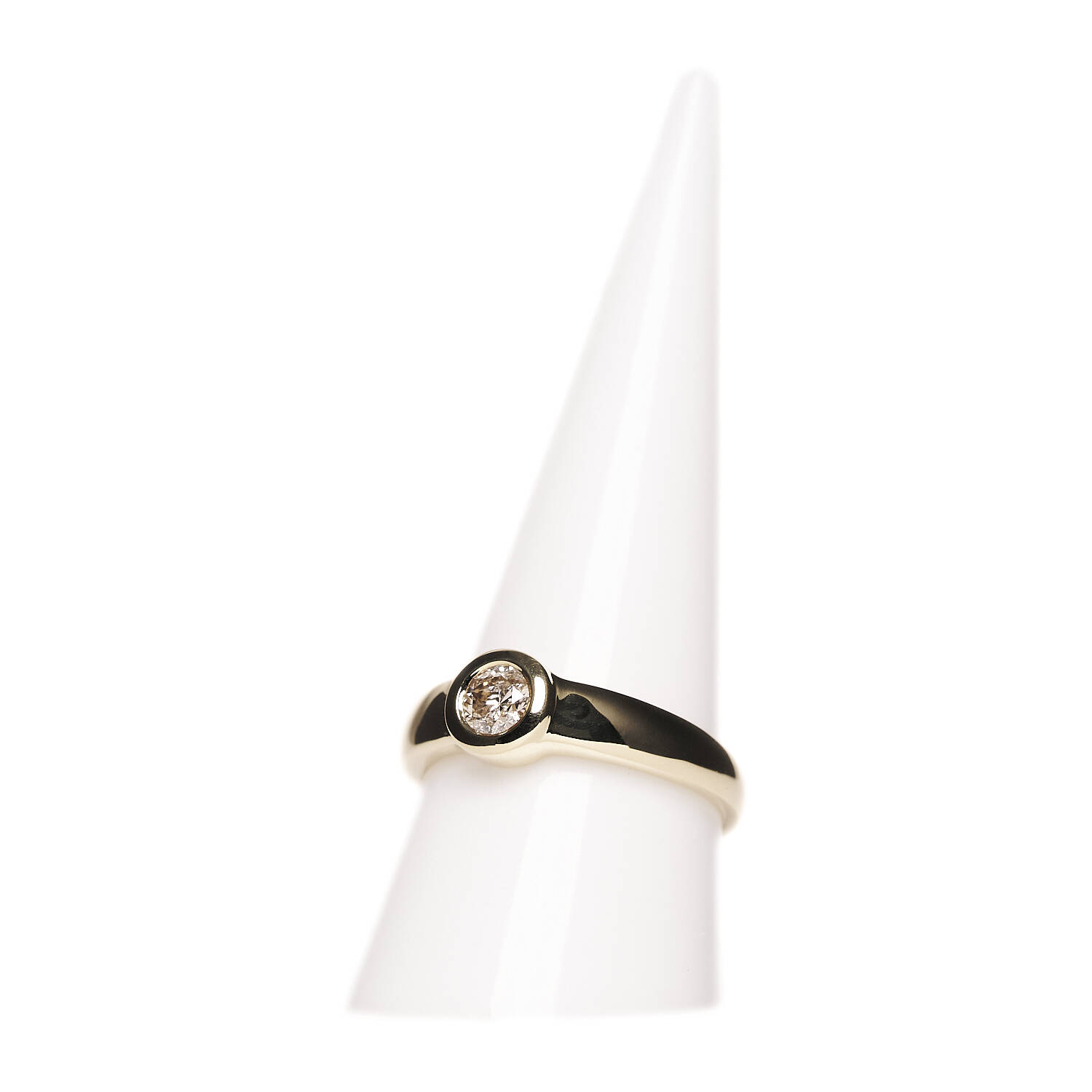 Damenring in 585 Gelbgold mit Brillant Damenring in 585 Gelbgold mit Brillant