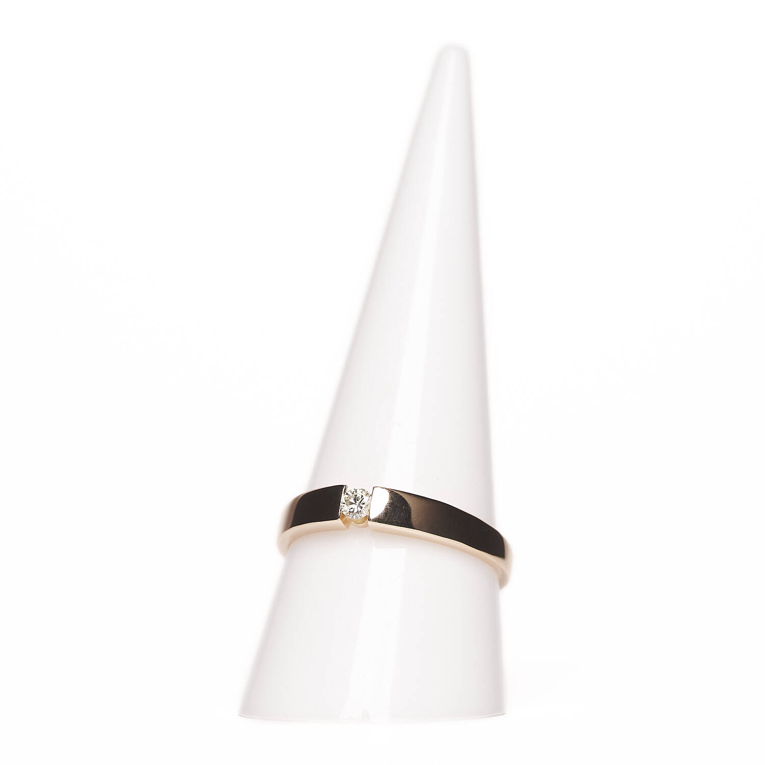 Damenring in 585 Rotgold mit Brillant Damenring in 585 Rotgold mit Brillant