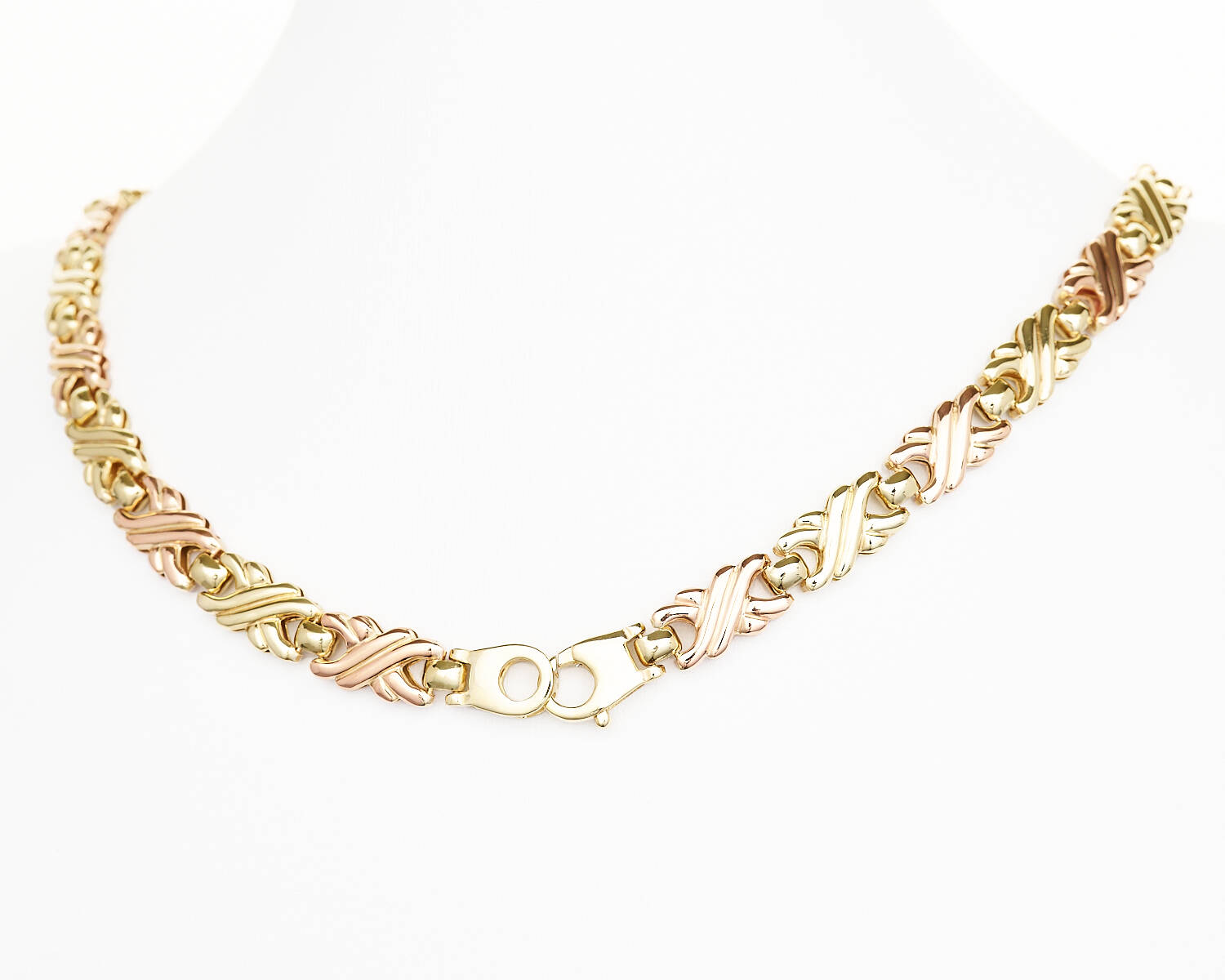 Collier in 333 Gelbgold, Rotgold und Weißgold (2099)