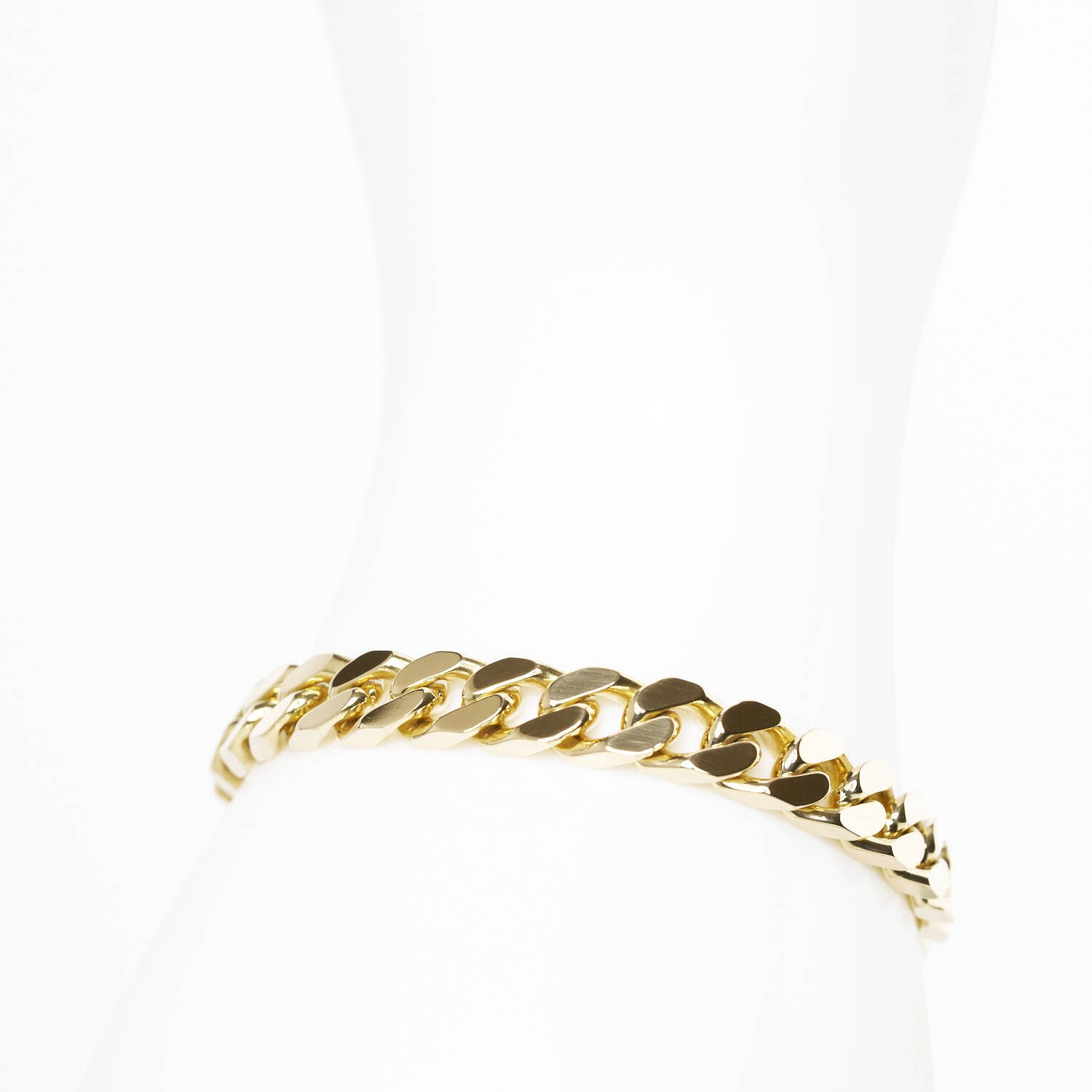 Massives Panzerarmband in 750 Gelbgold (1544)