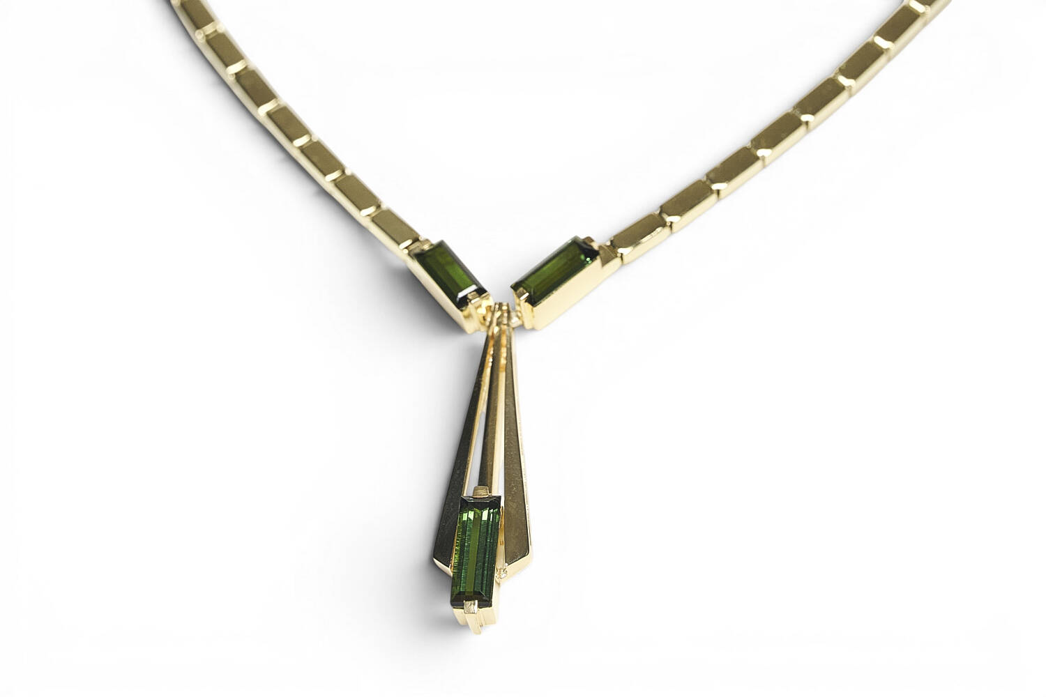 Collier in 585 Gelbgold mit Turmalin Collier in 585 Gelbgold mit Turmalin