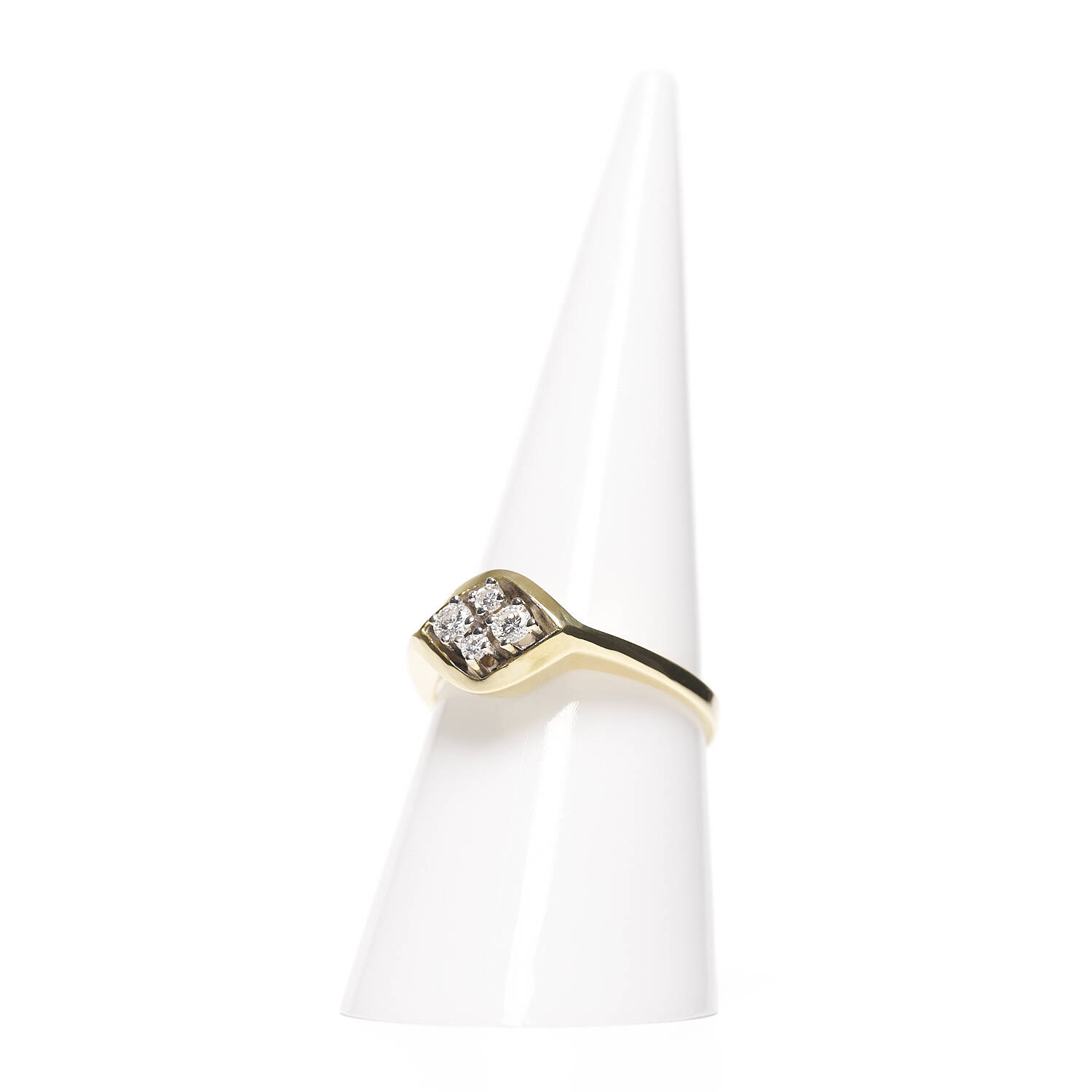 Damenring in 585 Gelbgold mit Brillanten (2434)