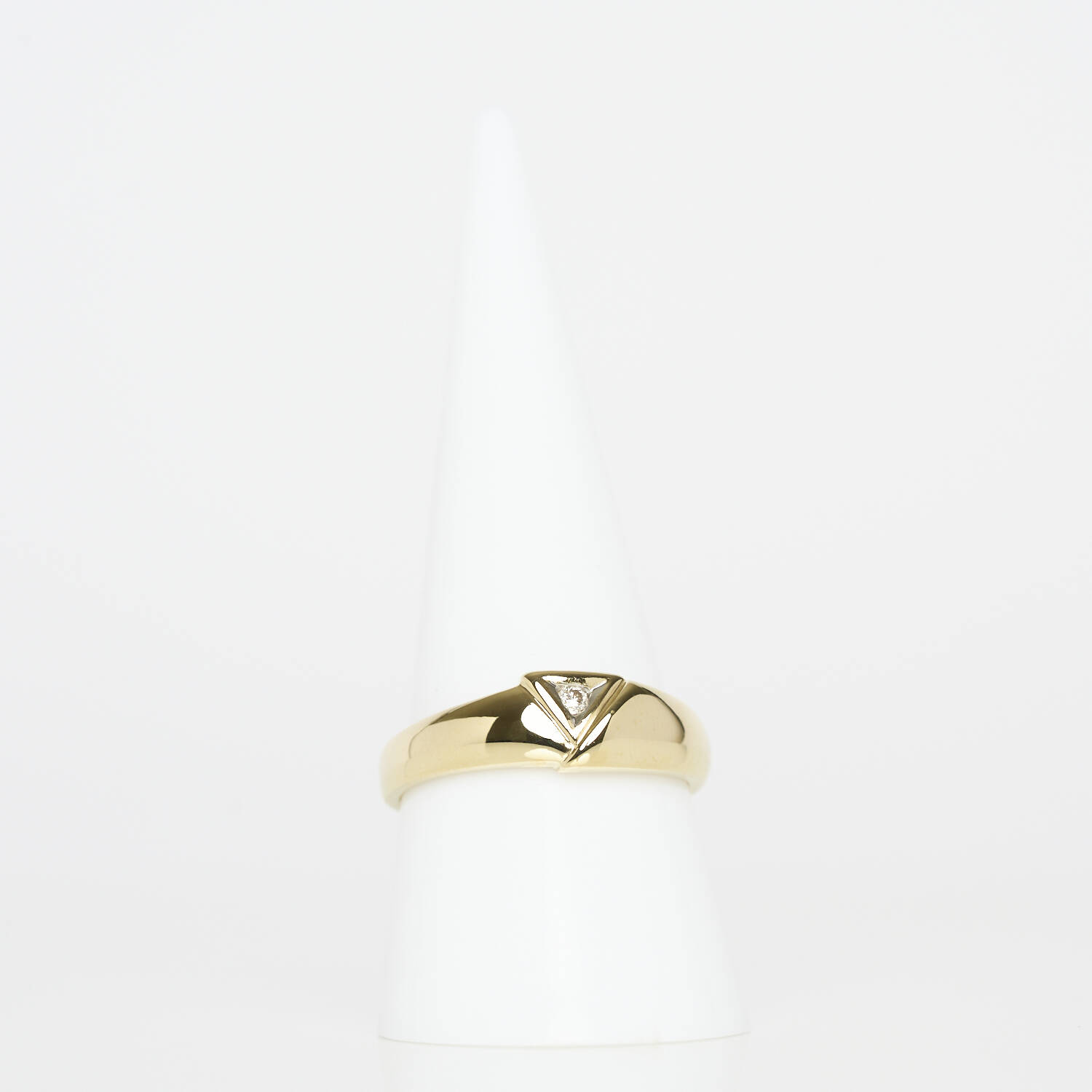 Damenring 585 Gelbgold mit Brillant (1109)