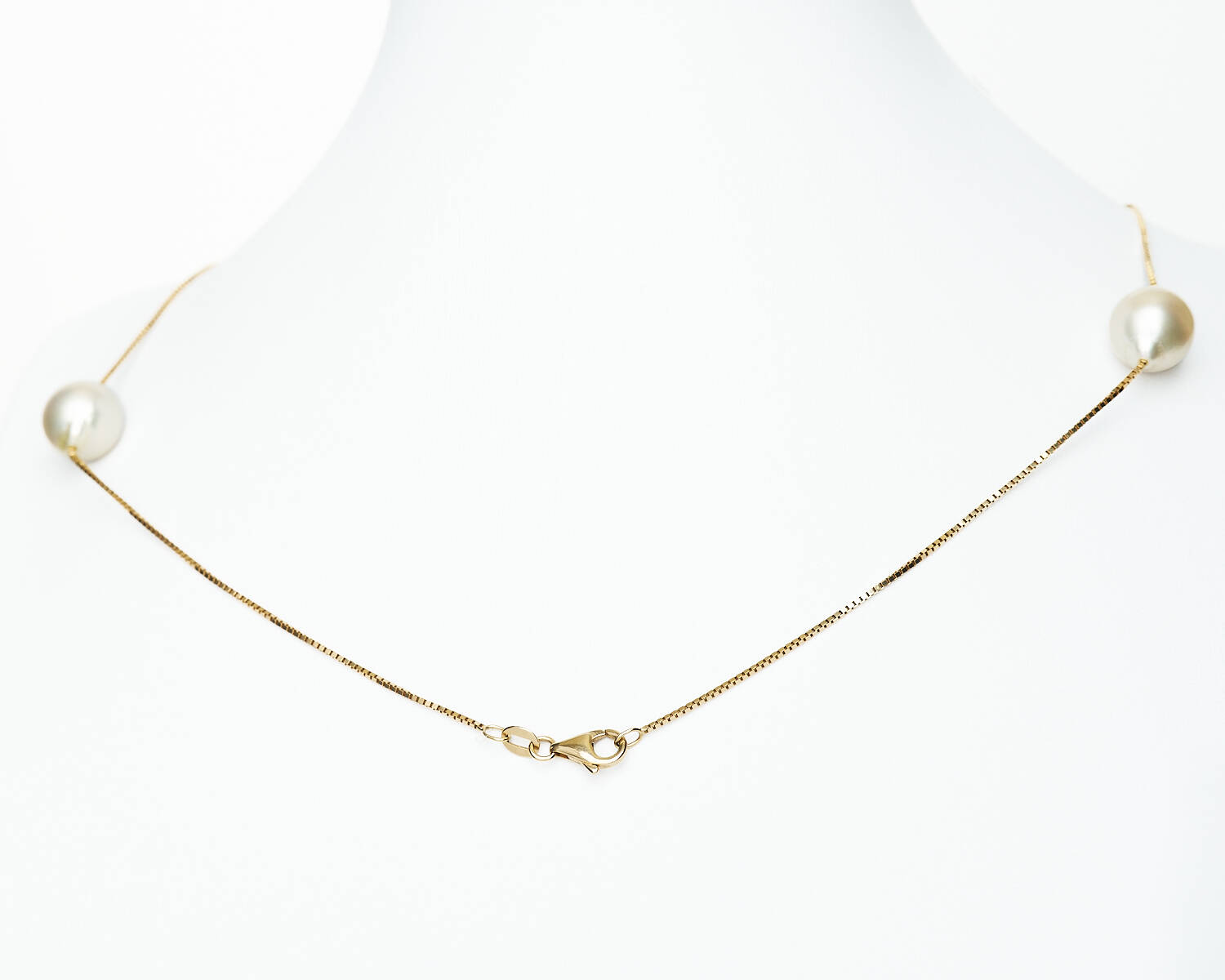Venezianerkette in 585 Gelbgold mit Perlen (2059)