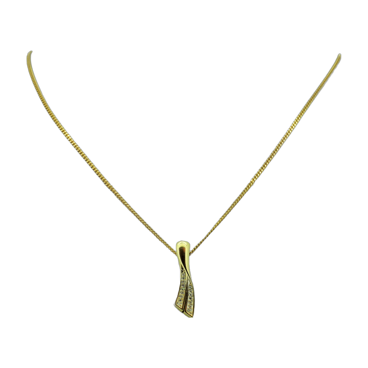 Anhänger in 585 Gelbgold mit Brillanten (273)