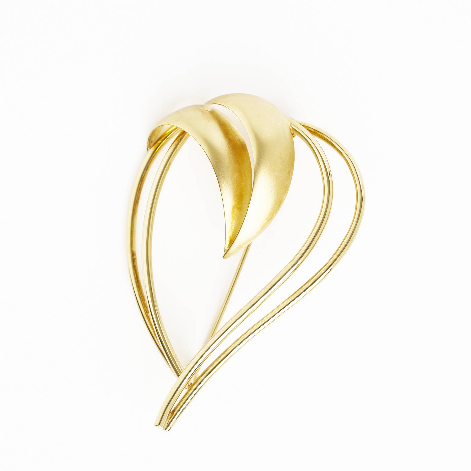 Brosche in 585 Gelbgold (938)