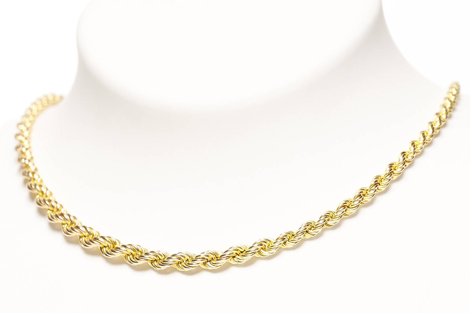 Kordelkette mit Verlauf in 585 Gelbgold (2074)