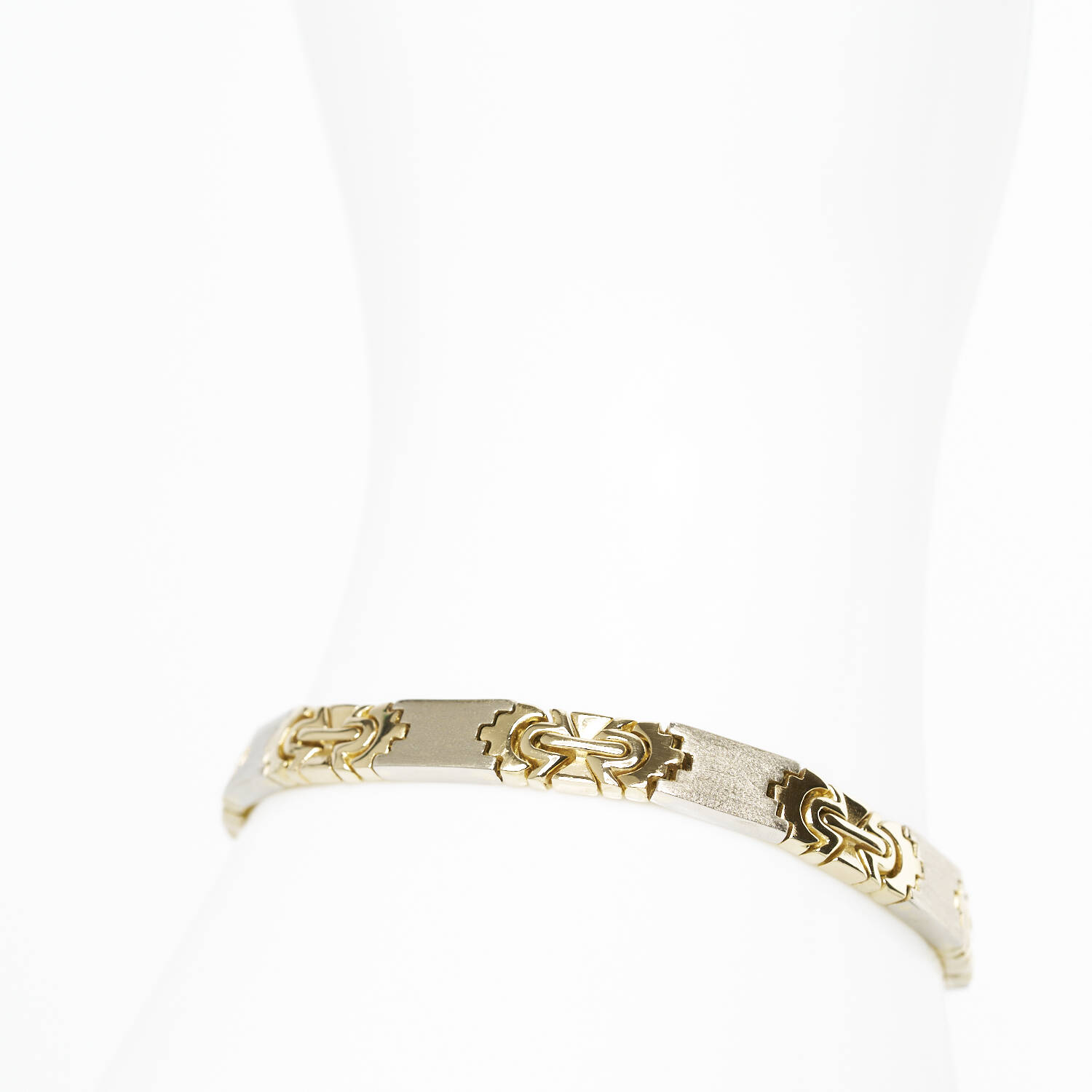 Armband in 585 Gelbgold und Weißgold (1257)