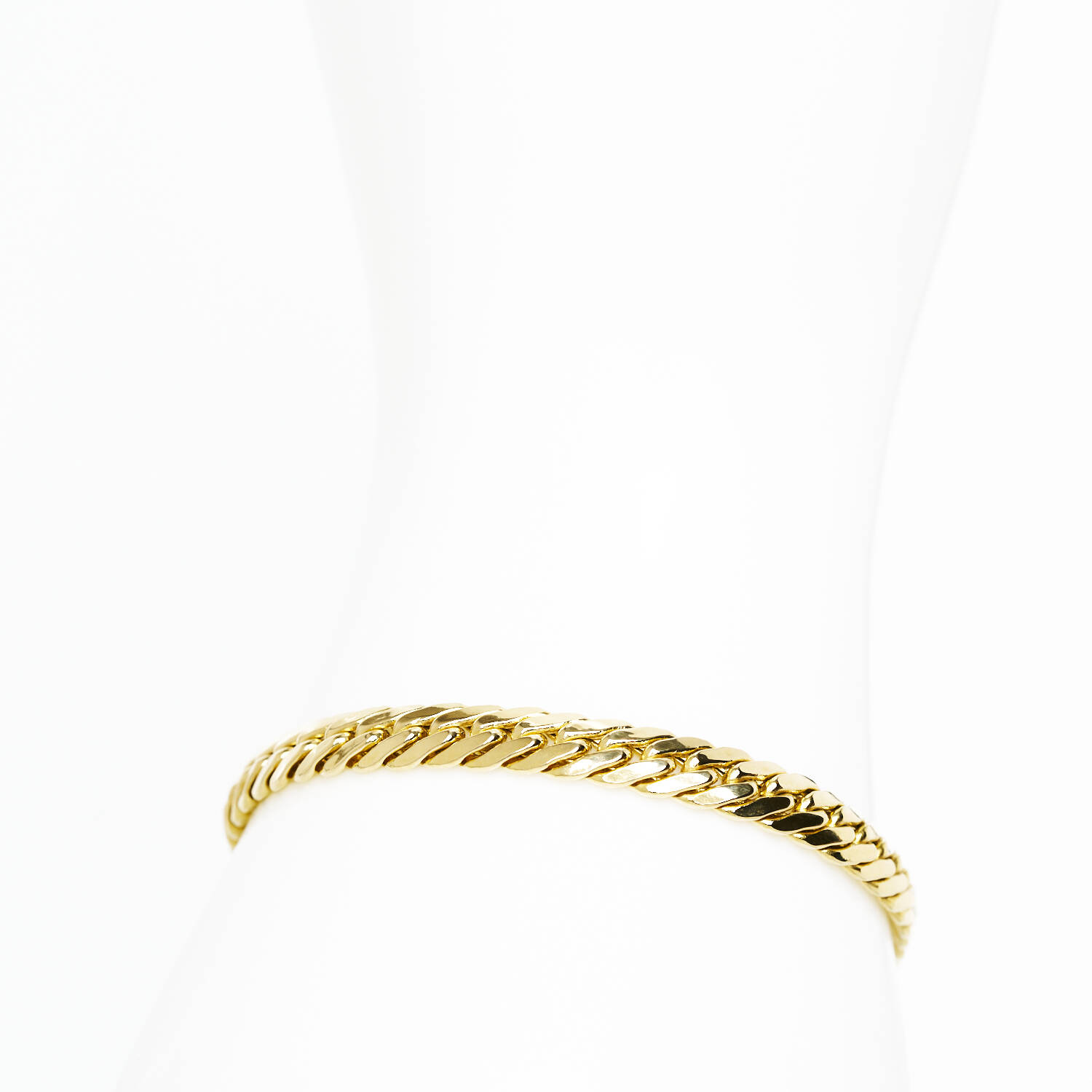 Armband in 750 Gelbgold - Panzerarmband (1814)
