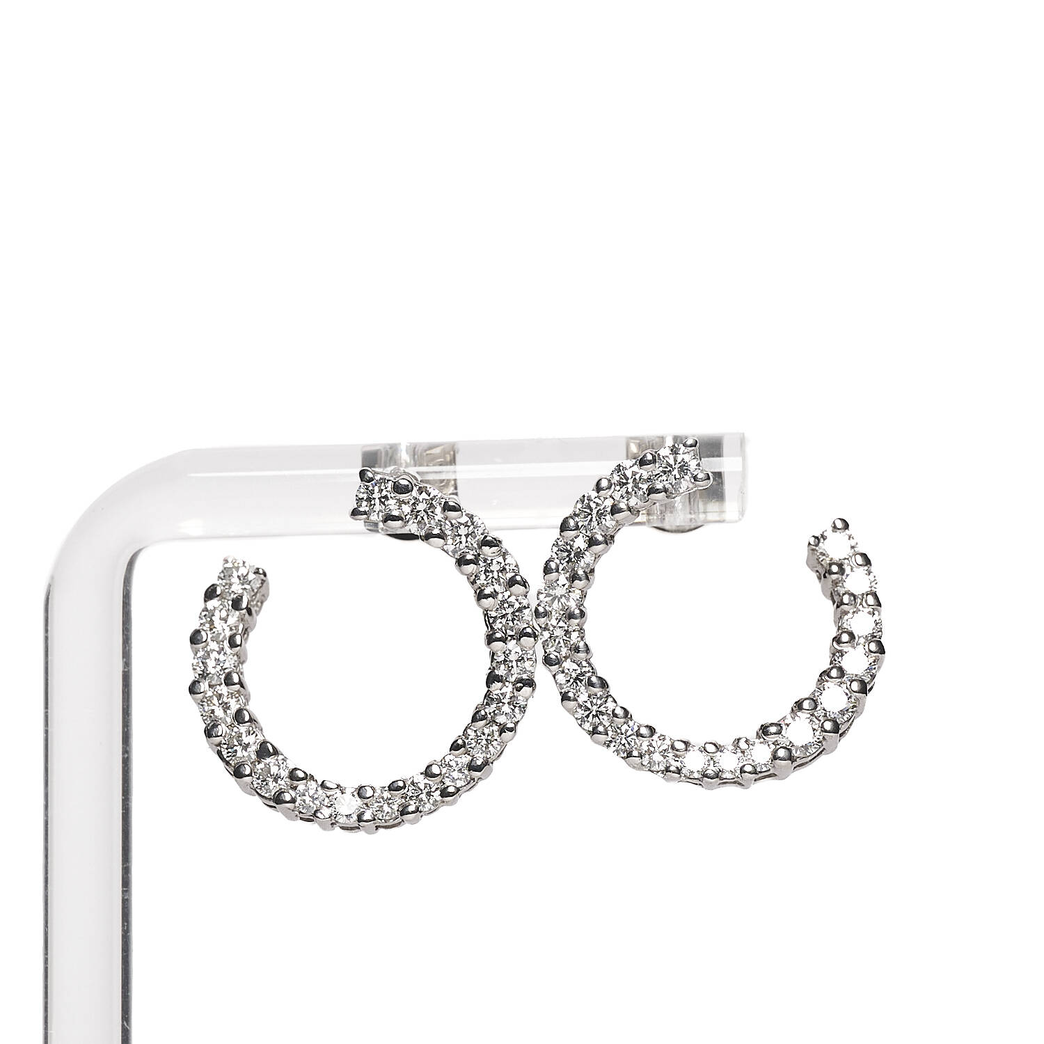 Ohrstecker in 750 Weißgold mit Brillanten