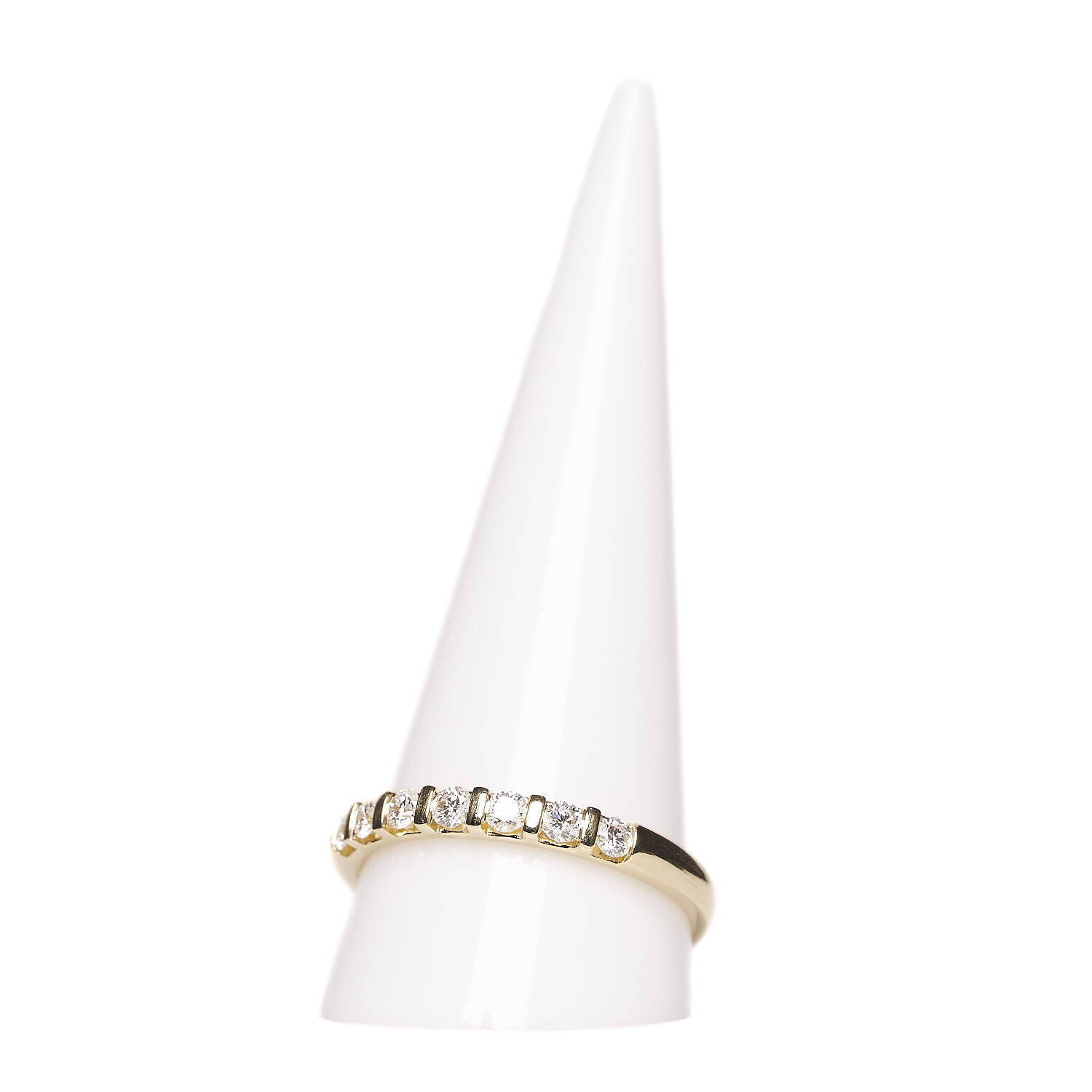 Damenring in 585 Gelbgold mit Brillanten