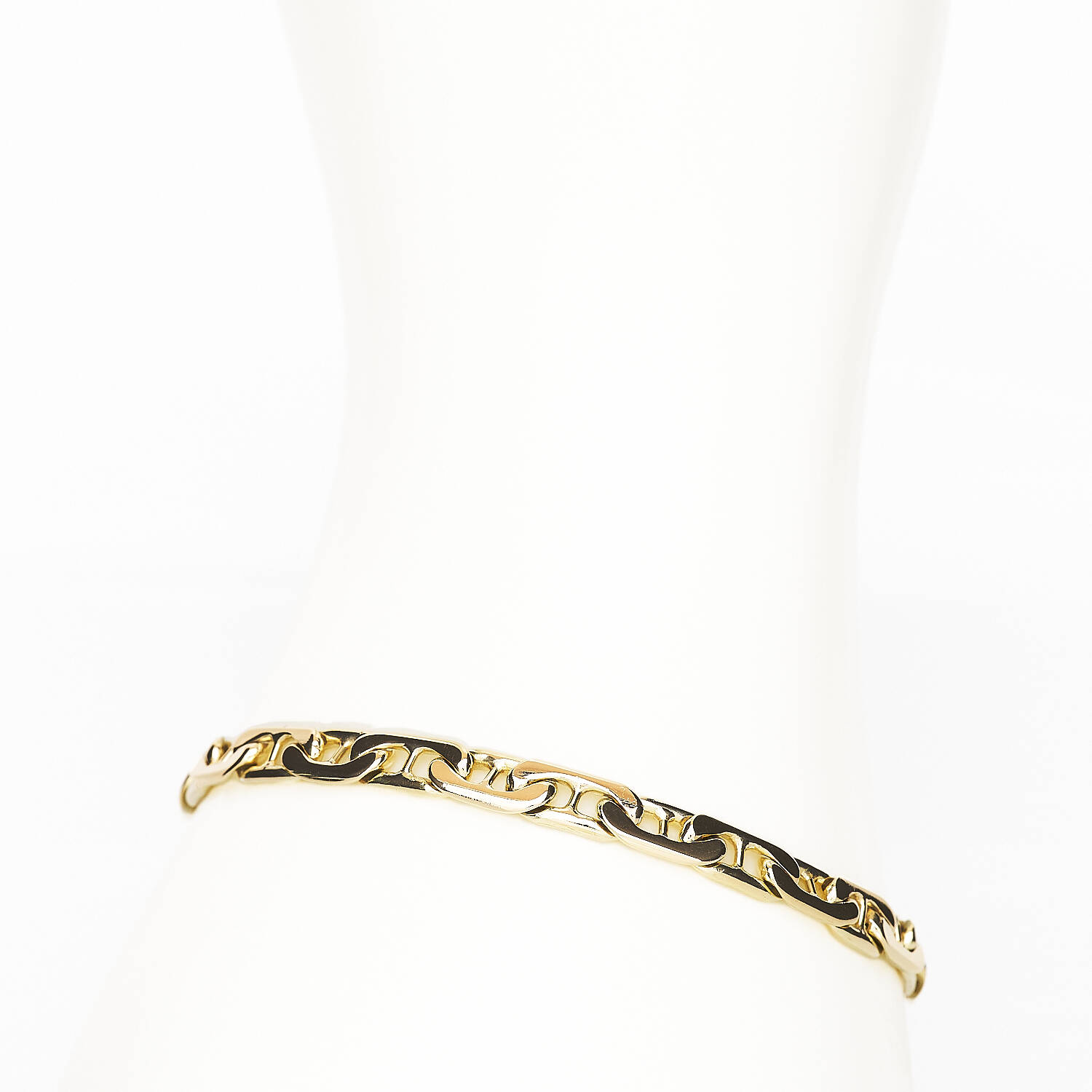 Armband 585 Gelbgold - Stegankerband (2129)