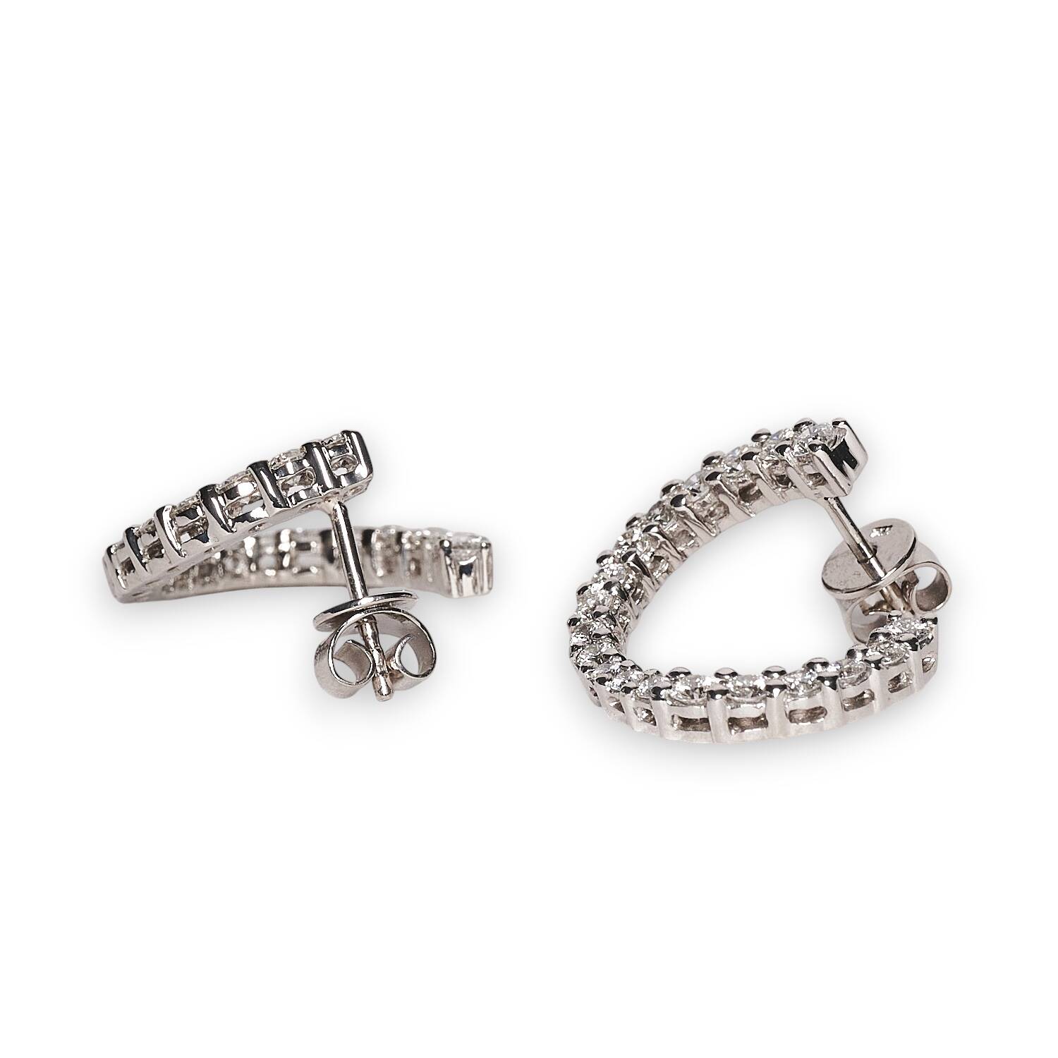 Ohrstecker in 750 Weißgold mit Brillanten