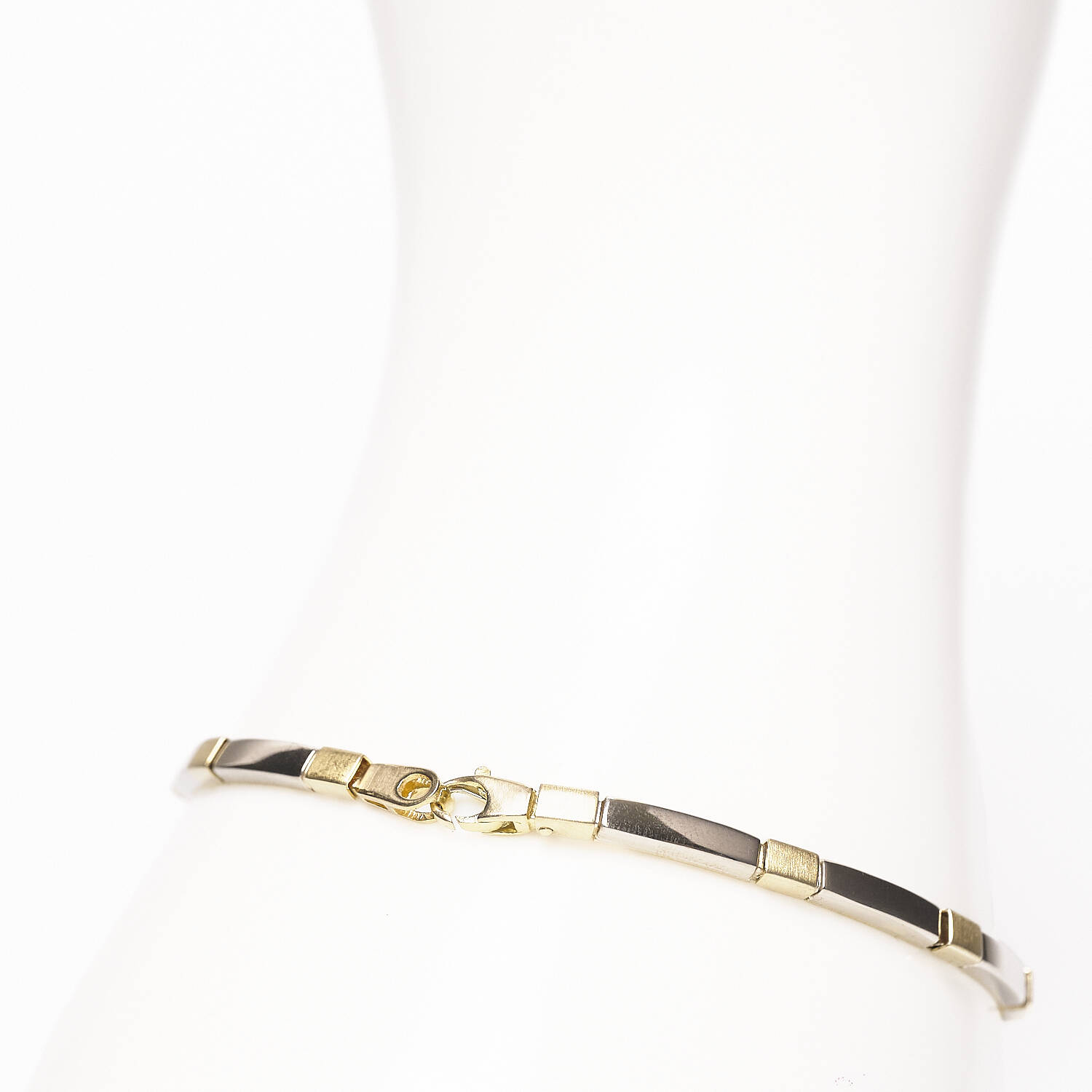 Armband in 750 Gelb-/Weißgold (3940)