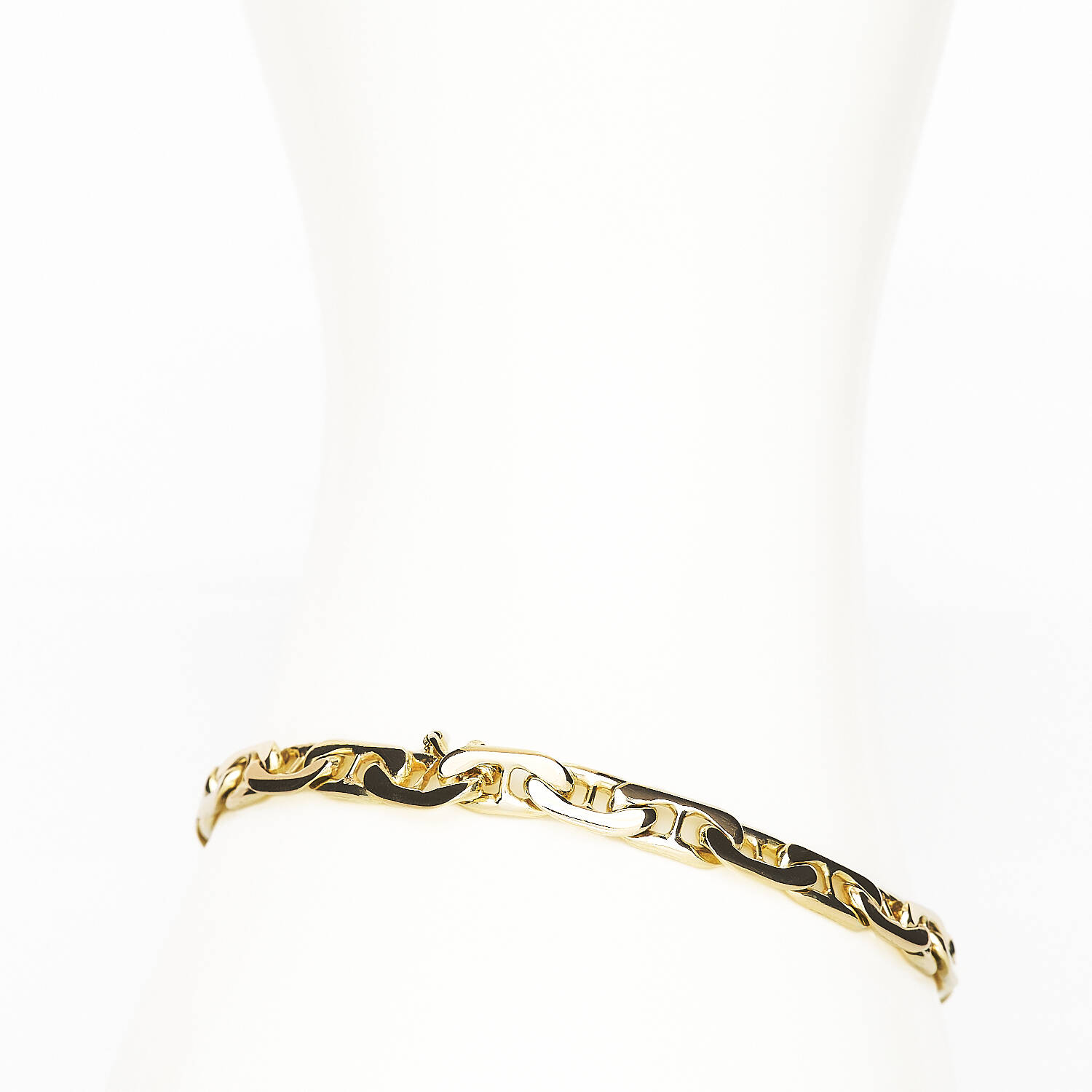 Armband 585 Gelbgold - Stegankerband (2129)