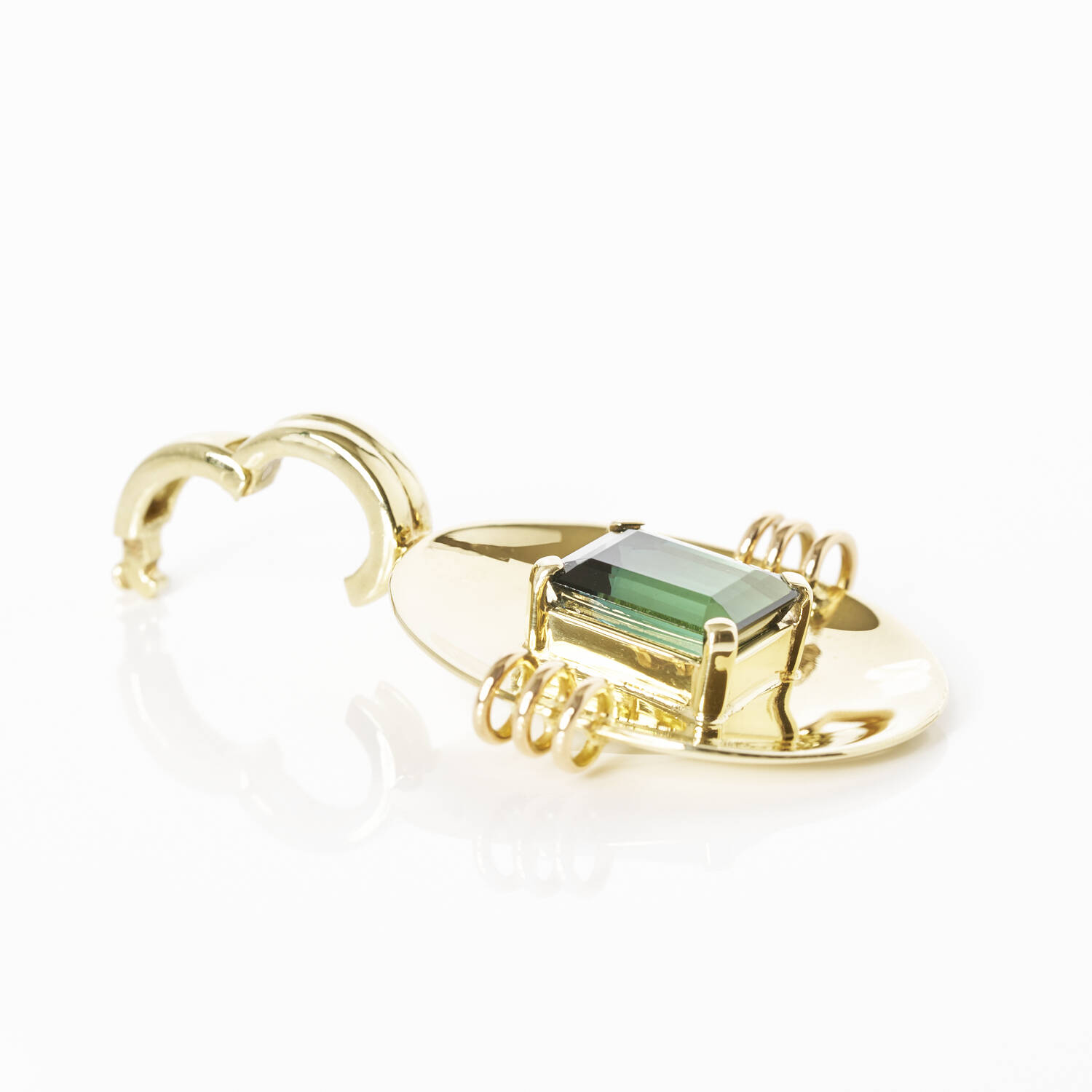 Anhänger in 585 Gelbgold mit Spinell (698)
