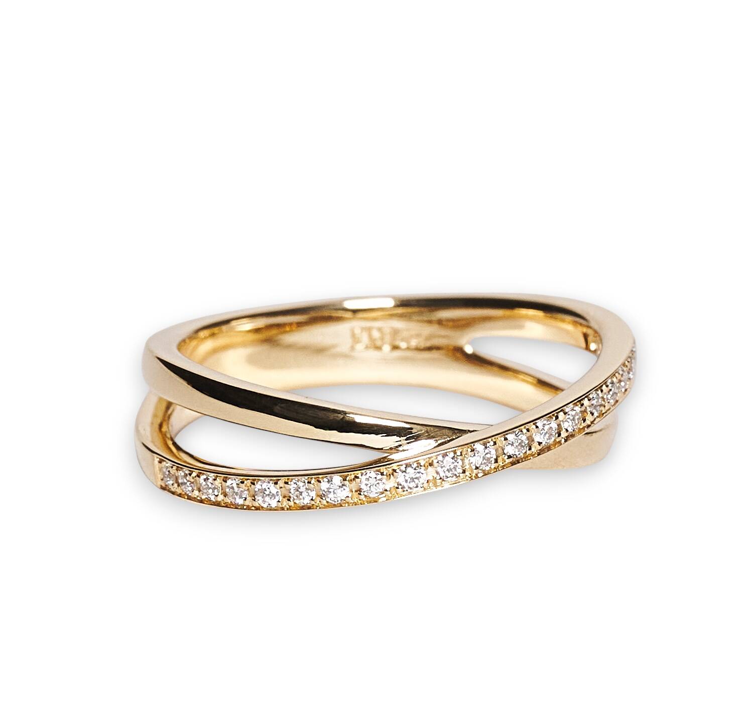 Damenring in 750 Gelbgold mit Brillanten Damenring in 750 Gelbgold mit Brillanten