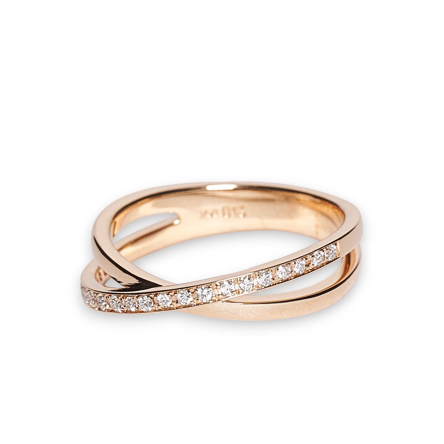 Damenring in 750 Roségold mit Brillanten Damenring in 750 Roségold mit Brillanten