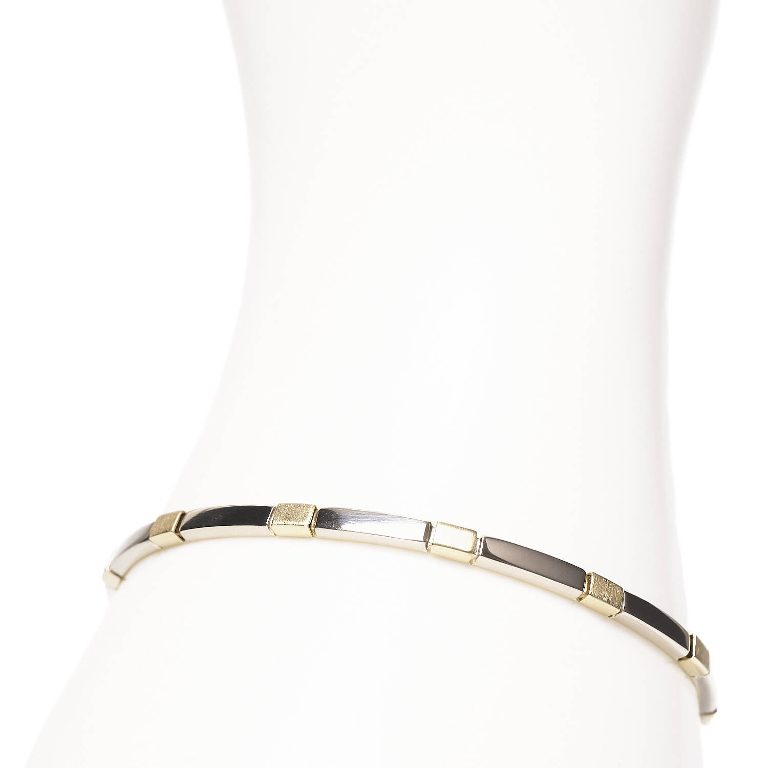 Armband in 750 Gelb-/Weißgold (3940)
