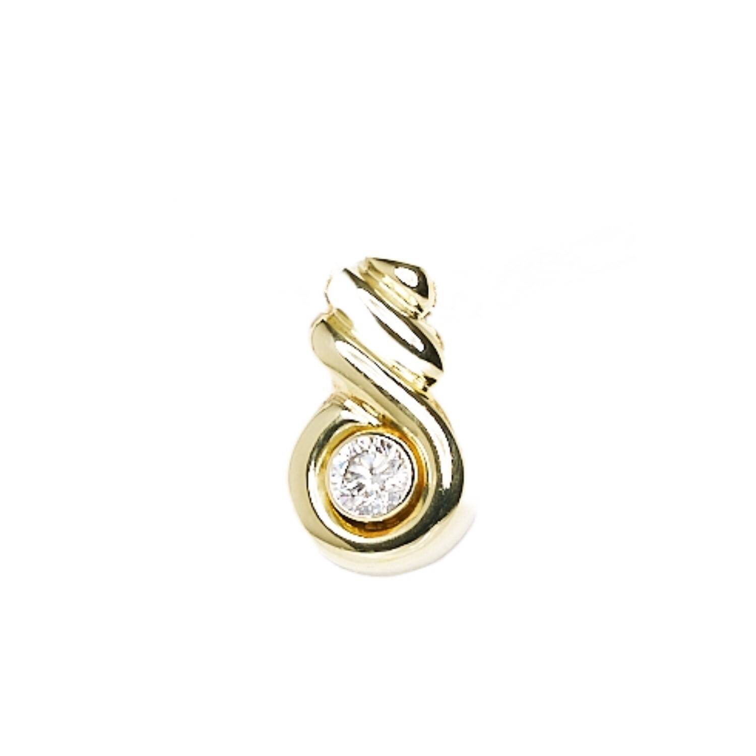 Anhänger in 585 Gelbgold mit Brillant (1661)