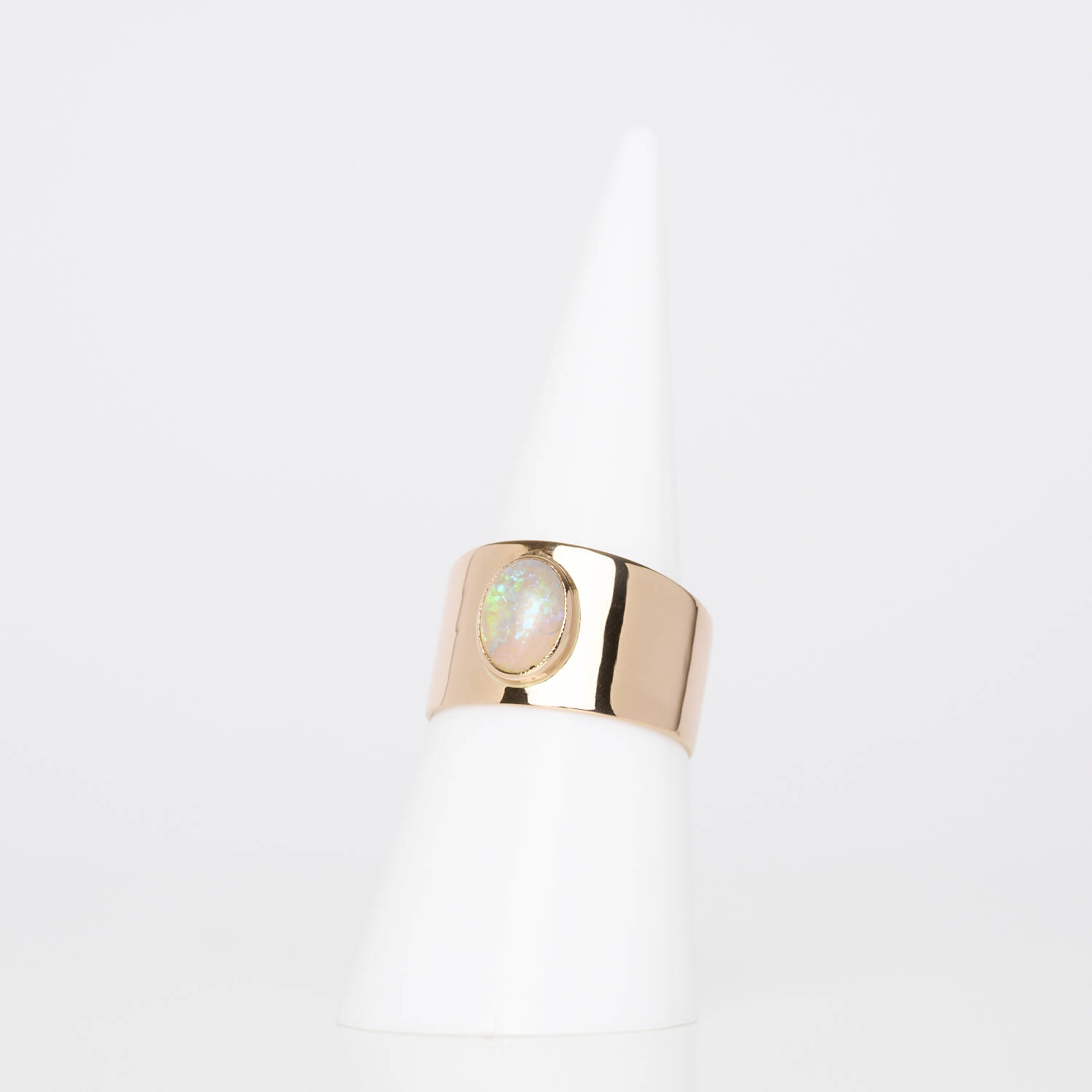Damenring in 585 Rosegold mit Opal (1046)