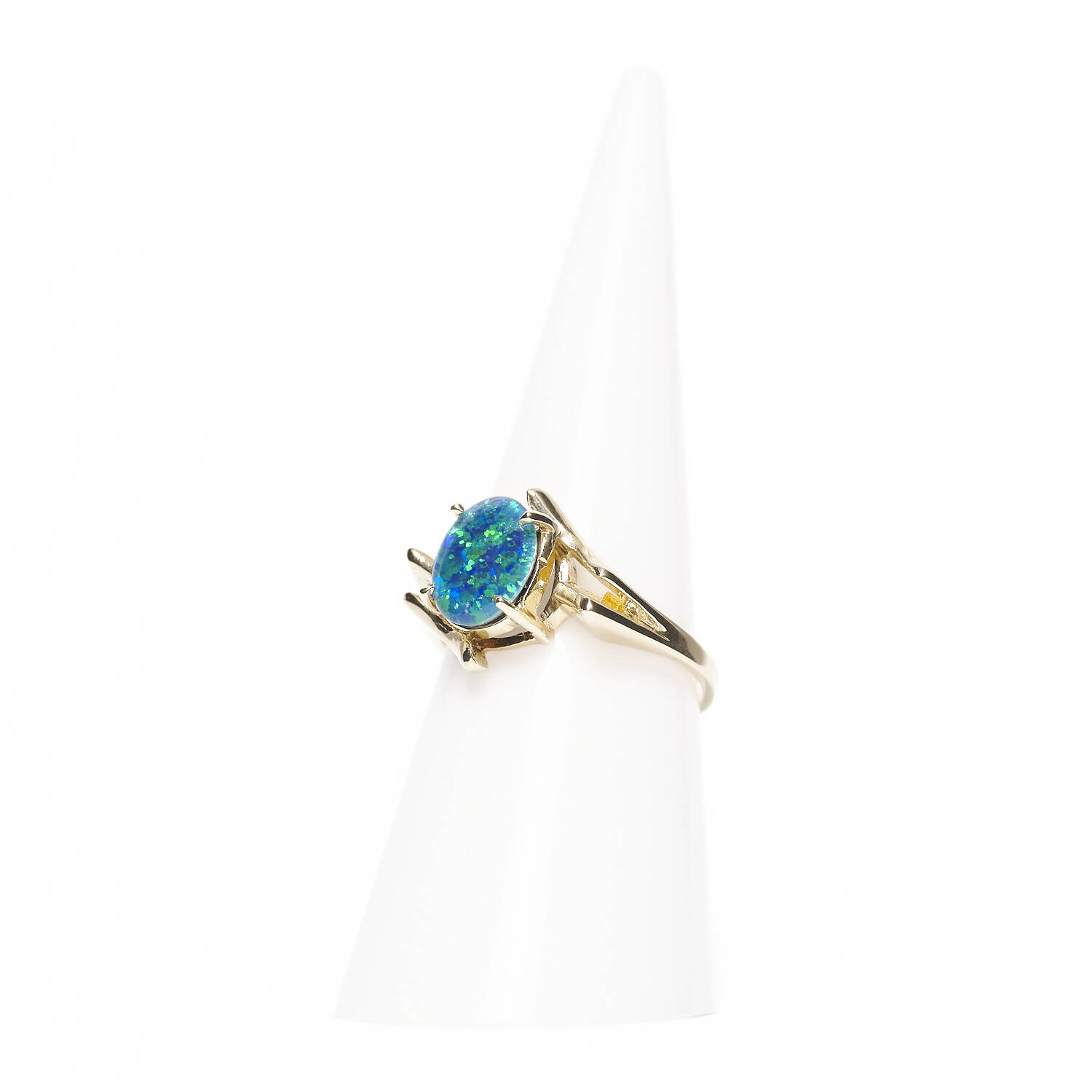 Damenring in 333 Gelbgold mit Opal (3944)