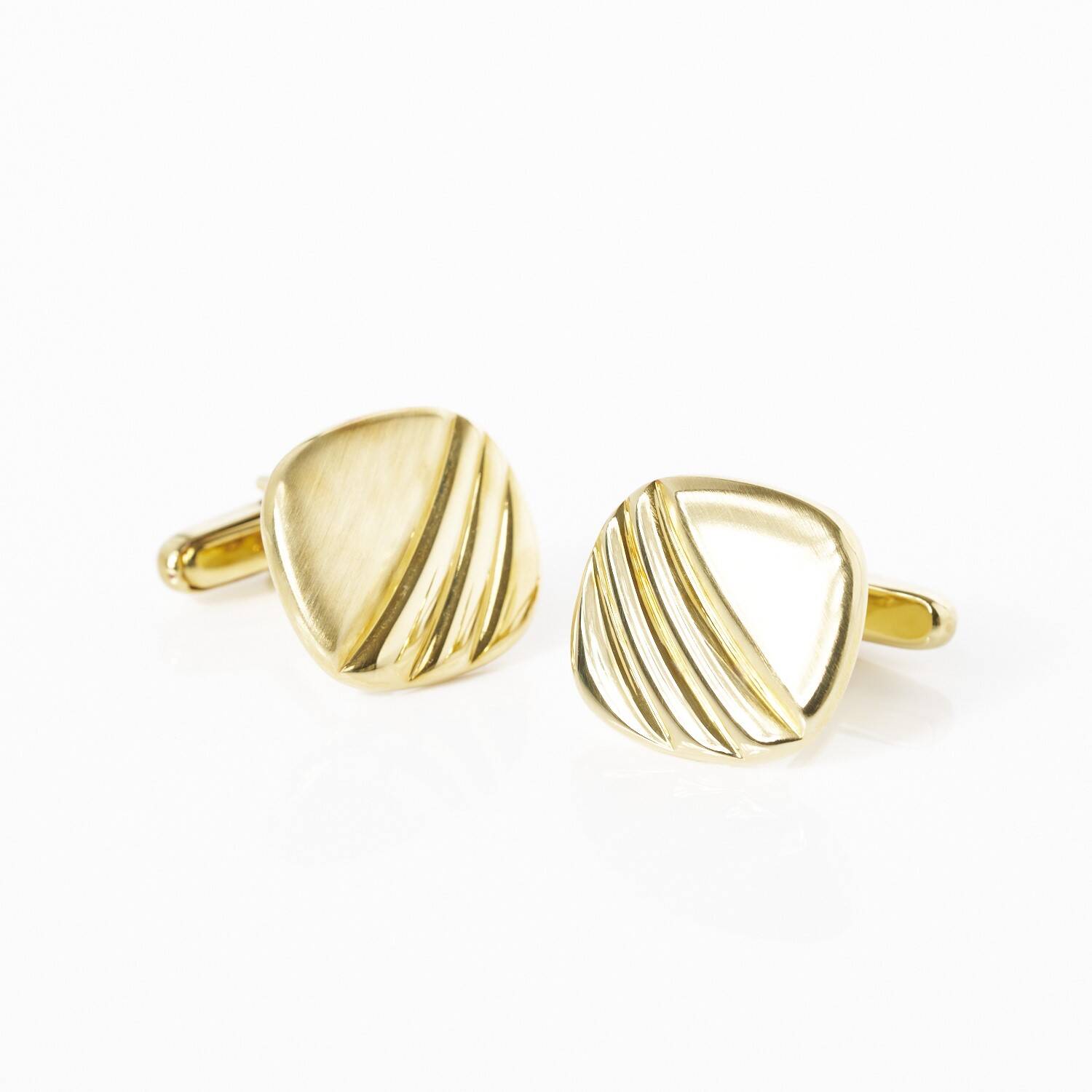 Manschettenknöpfe in 585 Gelbgold (726)