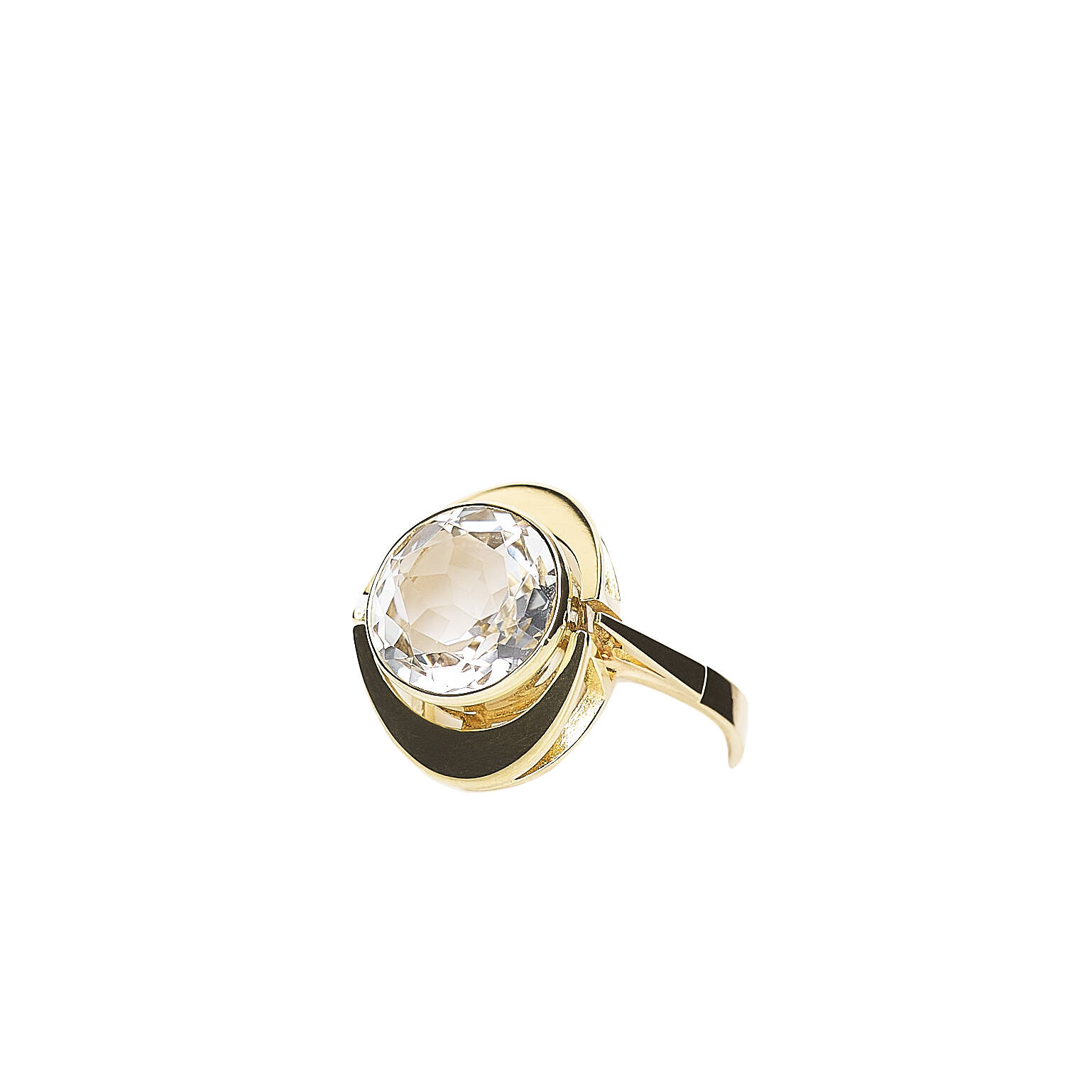 Damenring in 585 Gelbgold mit Aquamarin (1548)