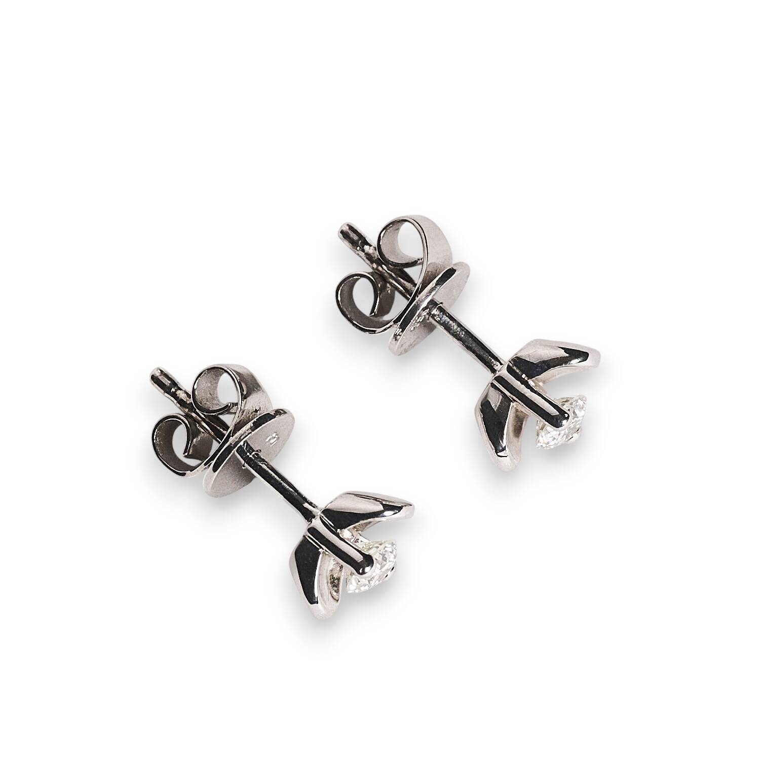 Ohrrecker in 750 Weißgold mit Brillanten