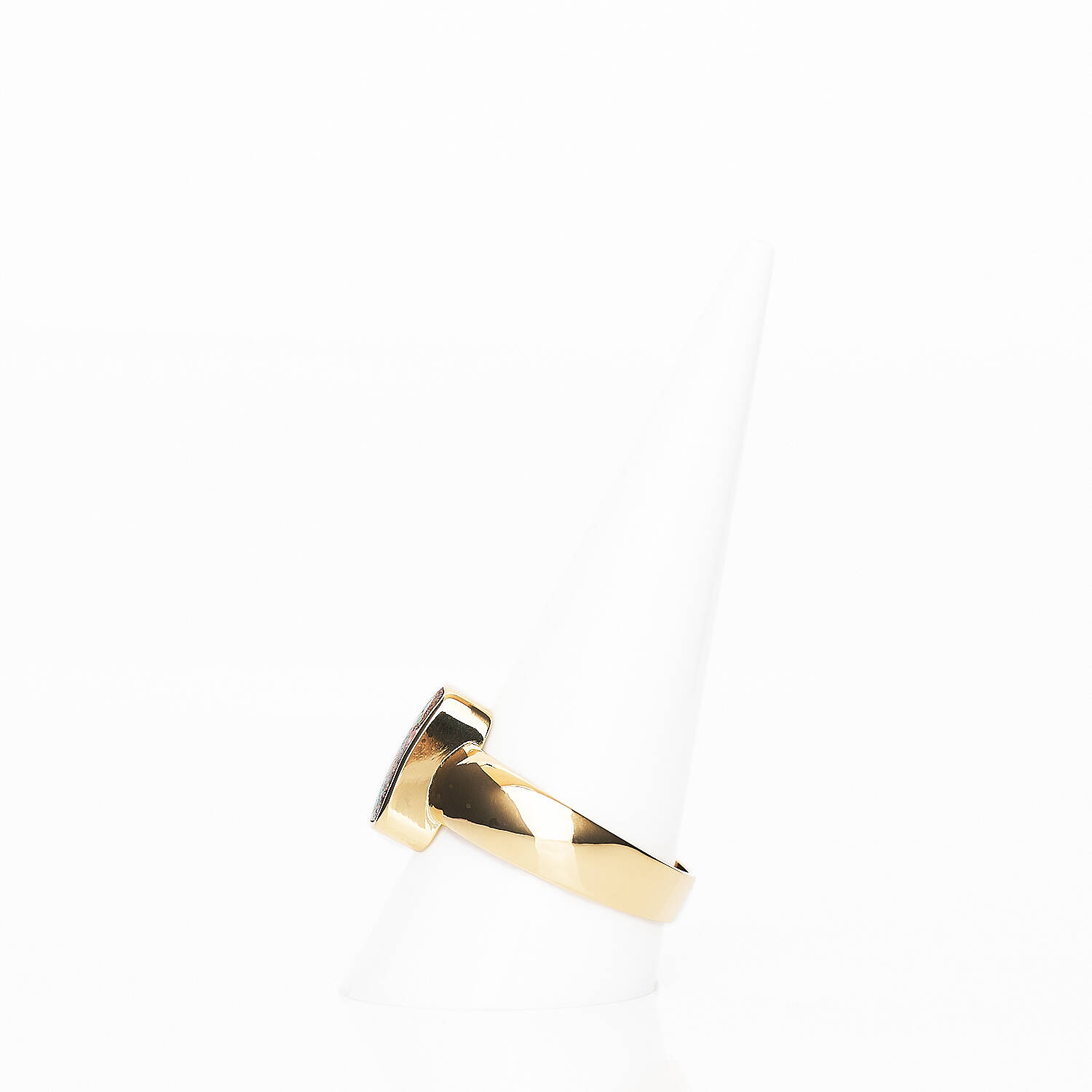 Damenring in 750 Gelbgold mit Boulder-Opal (1400)